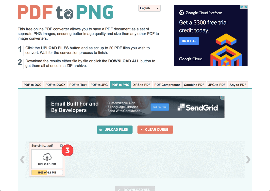Pdf to PNG step 3