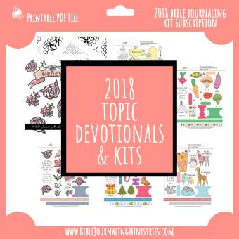ALL 2018 Monthly Bible Journaling Kits
