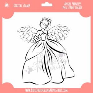 Princess Angel Digital Stamp