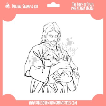 The Love of Jesus Digital Stamp