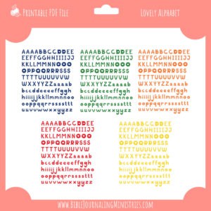 A Lovely Alphabet Primary Colors