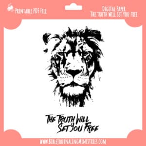 The Truth Shall Set you Free Digital Paper