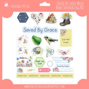 Saved by Grace Mini Bible Journaling Kit
