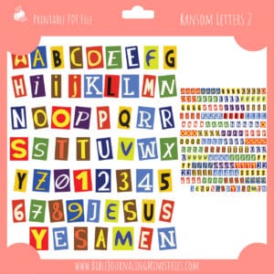 Ransom Letters 2 Planner Stickers