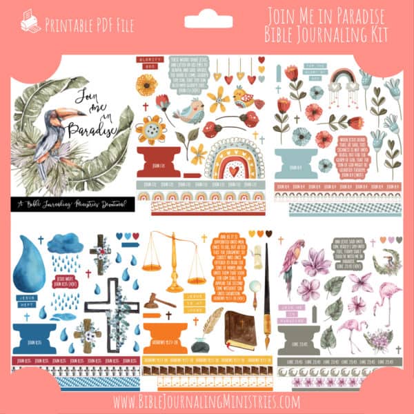 Join Me In Paradise Journaling Kit and Devotional - April 2022 Kit